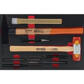 Hartschaumeinlage mit Schlagwerkzeug-Set